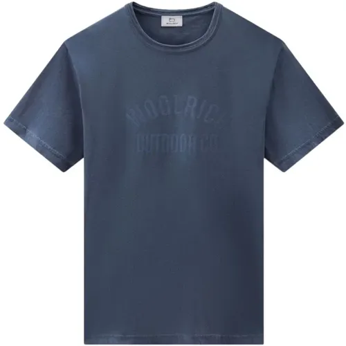 T-shirts and Polos , male, Sizes: 2XL, S, M, L - Woolrich - Modalova