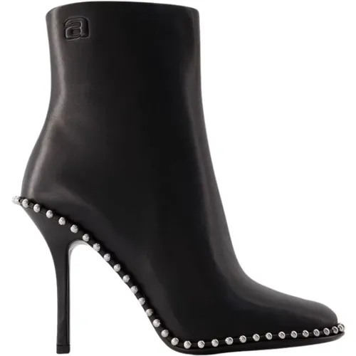 Nova 105 Stiefel - Leder, Schwarz, Spitz Zulaufend , Damen, Größe: 35 EU - alexander wang - Modalova