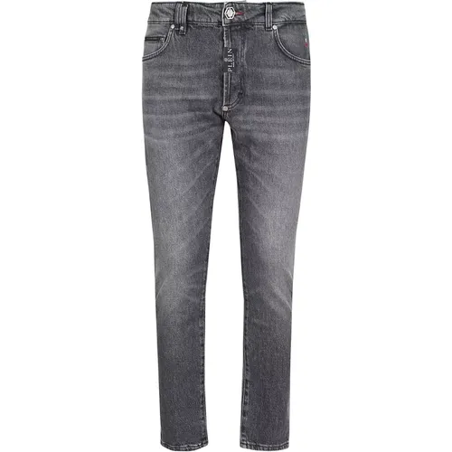 Men's Clothing Jeans Grey Ss24 , male, Sizes: W30, W32, W29 - Philipp Plein - Modalova