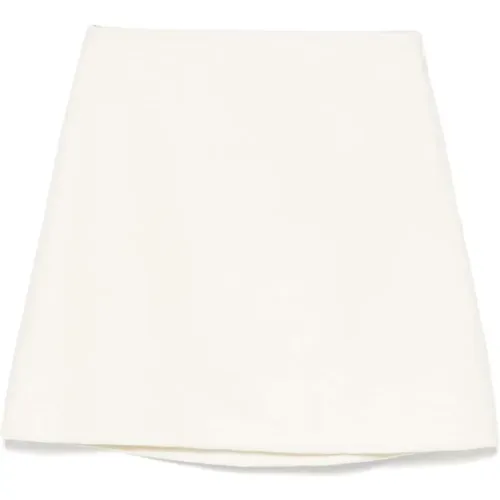 Wool Skirt Straight Hem , female, Sizes: XS - Ermanno Scervino - Modalova