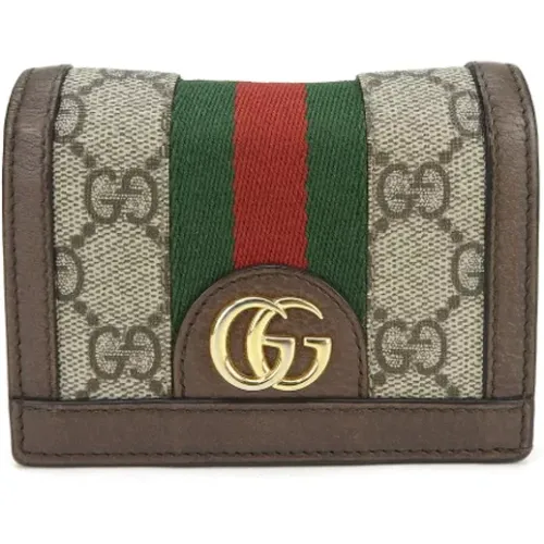 Pre-owned Wallets, female, , Size: ONE SIZE Pre-owned Canvas wallets - Gucci Vintage - Modalova