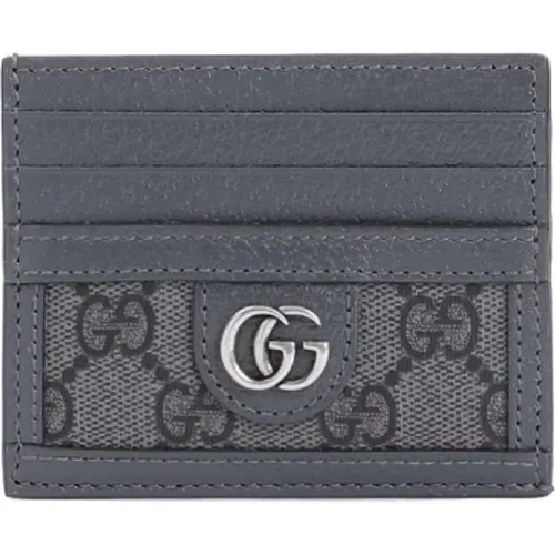 Modern Grey Card Case Wallet , male, Sizes: ONE SIZE - Gucci - Modalova