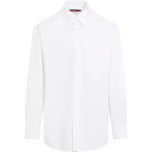 Double Collar Cotton Shirt , male, Sizes: M - Gucci - Modalova