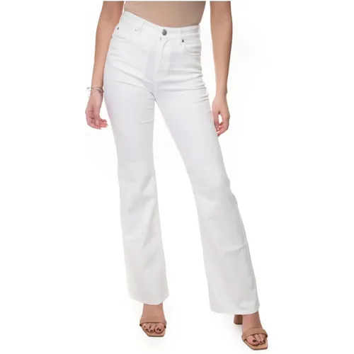 High Waisted Flared Denim Jeans , female, Sizes: 2XL - Max Mara Weekend - Modalova