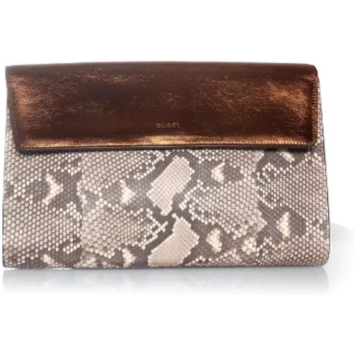 Pre-owned Leather clutches , female, Sizes: ONE SIZE - Gucci Vintage - Modalova