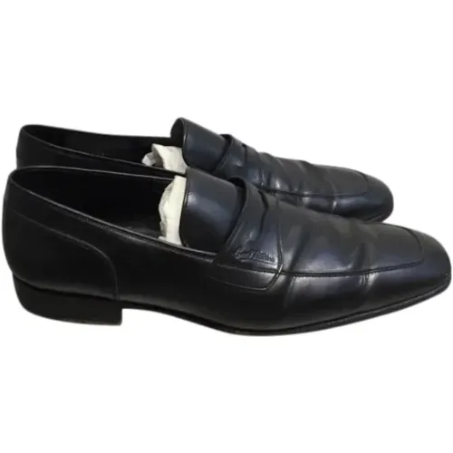 Pre-owned Leather flats , female, Sizes: 7 1/2 UK - Louis Vuitton Vintage - Modalova