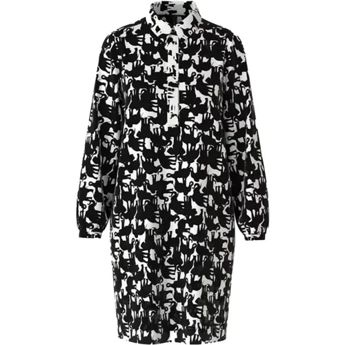 Elephant Print Blouse Dress , female, Sizes: M, S, L - Marc Cain - Modalova