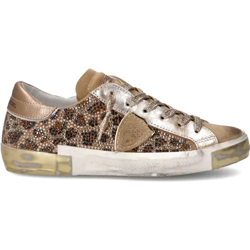 Sneakers Prsx Tennis Frauen, Gold , Damen, Größe: 37 EU - Philippe Model - Modalova