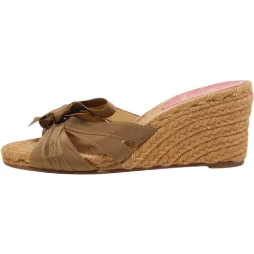 Pre-owned Canvas sandals , Damen, Größe: 37 EU - Christian Louboutin Pre-owned - Modalova