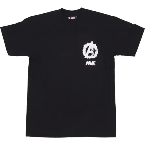 Cosmic Assemblage Avengers Tee Schwarz , Herren, Größe: M - HUF - Modalova