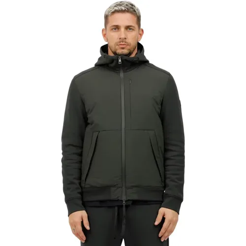 Kapuzen-Baumwoll-Jersey-Jacke , Herren, Größe: XL - Duno - Modalova