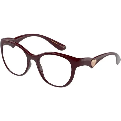 Stylish Bordeaux Frame Gles , female, Sizes: 51 MM - Dolce & Gabbana - Modalova