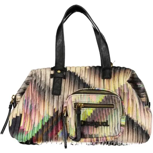 Schwarze Handtasche mit mehreren Taschen - Desigual - Modalova