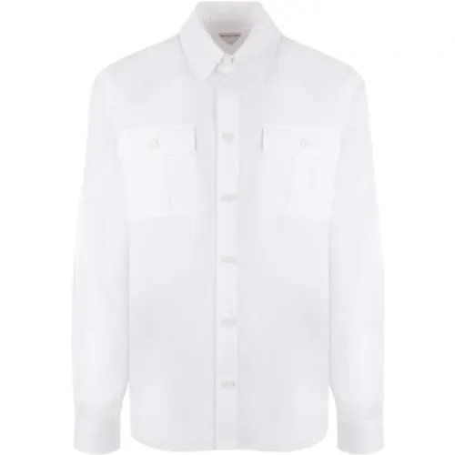 Loose-Fit Cotton Poplin Shirt , male, Sizes: XL - Bottega Veneta - Modalova