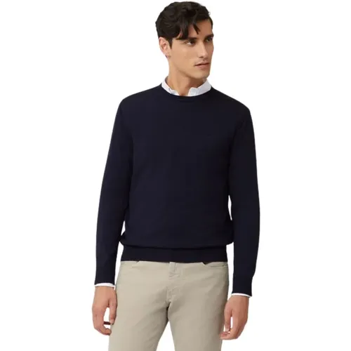 Mens Merino Wool Sweater , male, Sizes: M - Harmont & Blaine - Modalova
