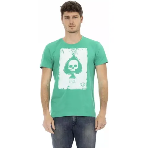 Smaragd Casual Elegance Kurzarm-T-Shirt , Herren, Größe: L - Trussardi - Modalova