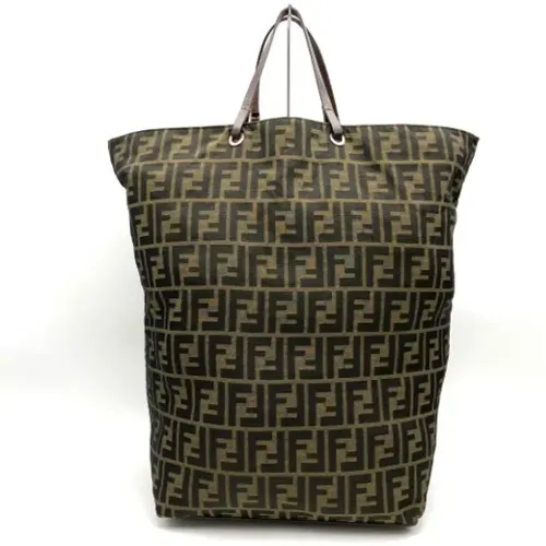 Pre-owned Tote Bags, female, , Size: ONE SIZE Pre-owned Canvas handbags - Fendi Vintage - Modalova