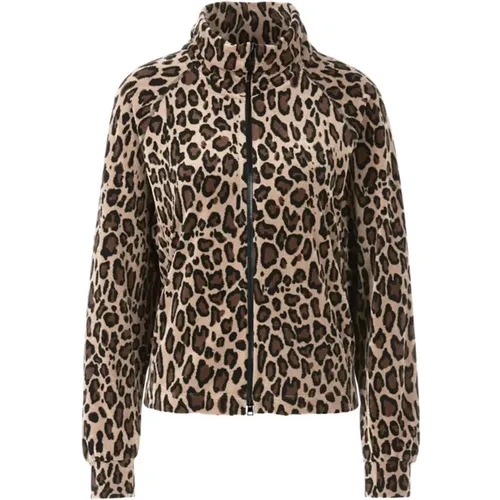 Leopardenmuster Samt Raglanjacke - Marc Cain - Modalova