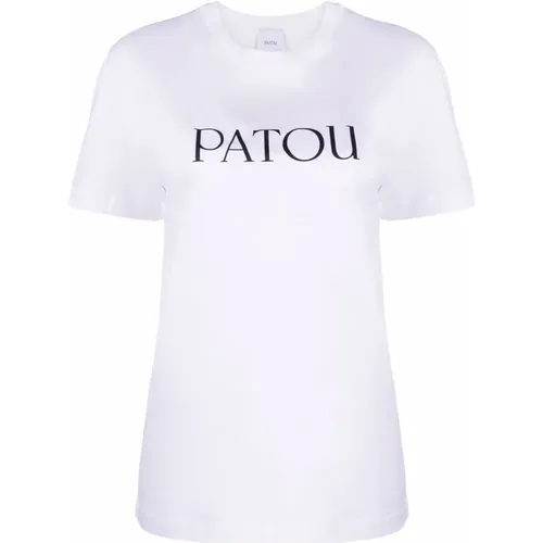Weißes Essential T-Shirt , Damen, Größe: L - Patou - Modalova