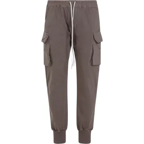 Grey Cargo Pants Mastodon Cut , male, Sizes: L, XL, S - Rick Owens - Modalova