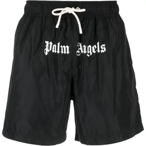 Beachwear, male, , Size: S Sea Logo Swim Shorts - Palm Angels - Modalova