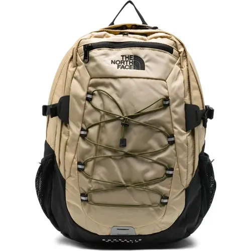 Backpacks, male, , Size: ONE SIZE Khaki Drawstring Backpack with Black Accents - The North Face - Modalova