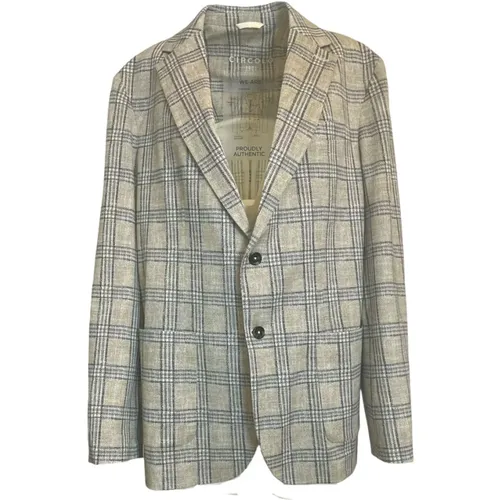 Checked Blazer Jacket , male, Sizes: 3XL, 2XL - Circolo 1901 - Modalova