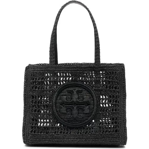 Hand Crocheted Raffia Tote Bag , female, Sizes: ONE SIZE - TORY BURCH - Modalova