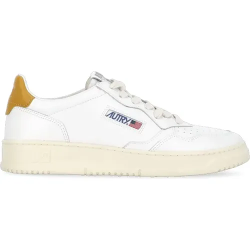 Leather Sneakers with Embroidered Logo , female, Sizes: 7 UK, 2 UK, 6 UK, 5 UK, 3 UK, 8 UK, 4 UK - Autry - Modalova