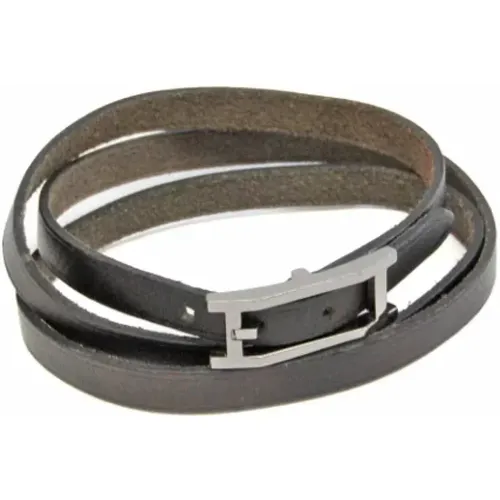 Pre-owned Jewellery, female, , Size: ONE SIZE Pre-owned Leather bracelets - Hermès Vintage - Modalova