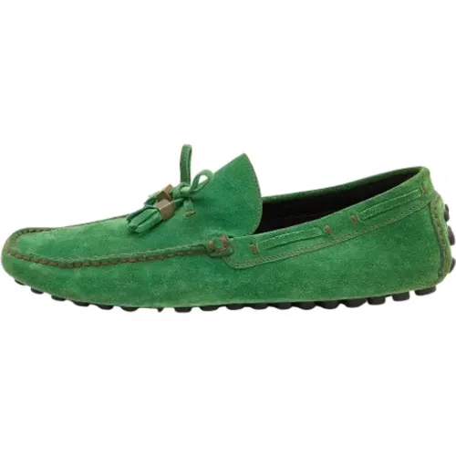 Pre-owned Flats, male, , Size: 8 1/2 US Pre-owned Suede flats - Louis Vuitton Vintage - Modalova