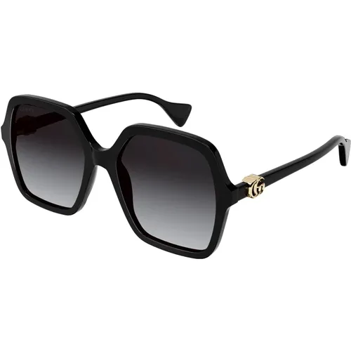 Grey Sunglasses , female, Sizes: 56 MM - Gucci - Modalova