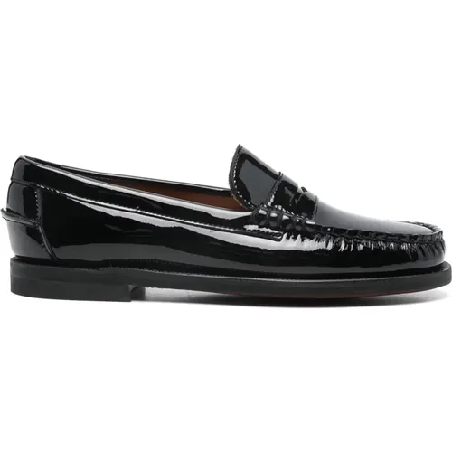 Schwarze Lackleder Klassische Schuhe , Damen, Größe: 36 EU - Sebago - Modalova