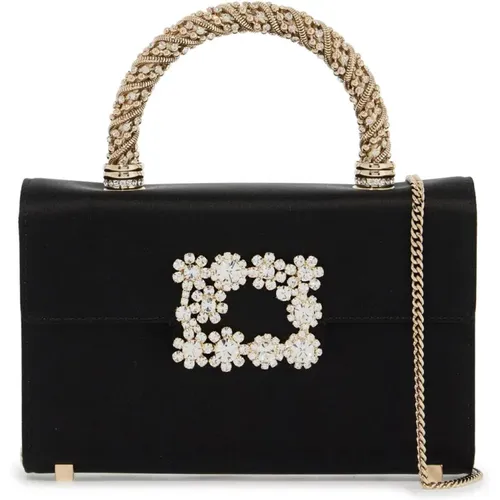 Crystal Flower Mini Handbag , female, Sizes: ONE SIZE - Roger Vivier - Modalova