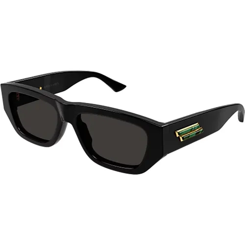 Schwarze Sonnenbrille für Frauen - Bottega Veneta - Modalova