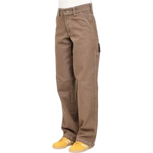 Braune Cargo Jeans für Frauen , Damen, Größe: 2XS - Dickies - Modalova