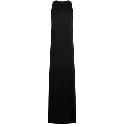 Acetate Dress with Mantle Tail , female, Sizes: S - Saint Laurent - Modalova