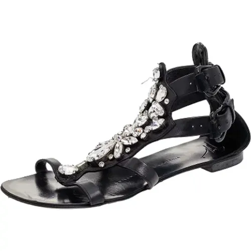 Pre-owned Leather sandals , female, Sizes: 3 UK - Giuseppe Zanotti Pre-owned - Modalova