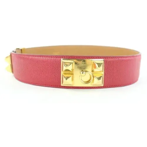 Pre-owned Belts, female, , Size: ONE SIZE Pre-owned Leather belts - Hermès Vintage - Modalova