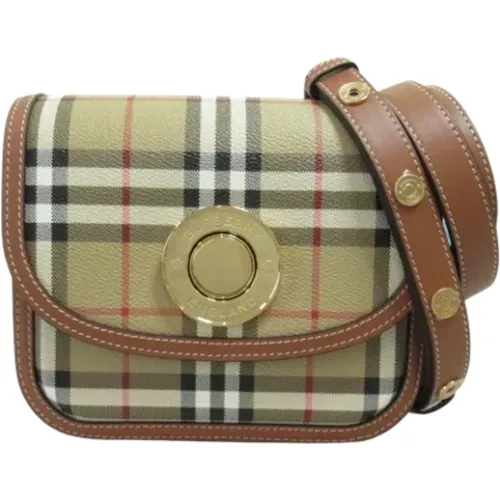 Pre-owned Cross Body Bags, female, , Size: ONE SIZE Pre-owned Canvas shoulder-bags - Burberry Vintage - Modalova