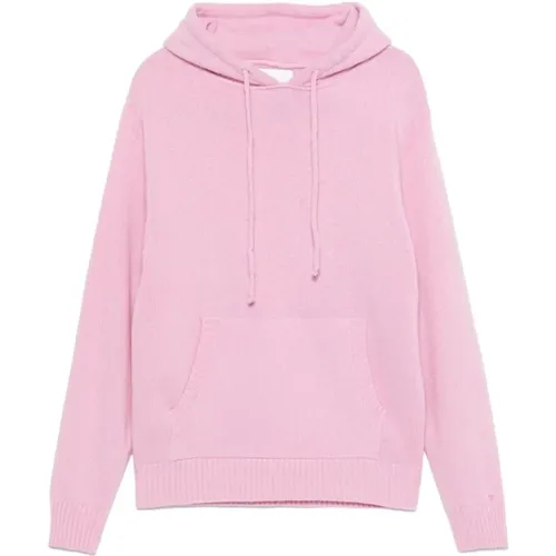 Hoodies, male, , Size: M Rose Hooded Knit Sweater - Seven Gauge - Modalova