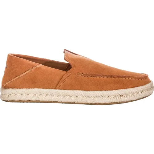 Tan Heritage Slip-On Shoes , male, Sizes: 9 1/2 UK, 10 UK, 8 UK, 6 1/2 UK, 8 1/2 UK, 7 UK, 10 1/2 UK, 9 UK, 11 UK - TOMS - Modalova