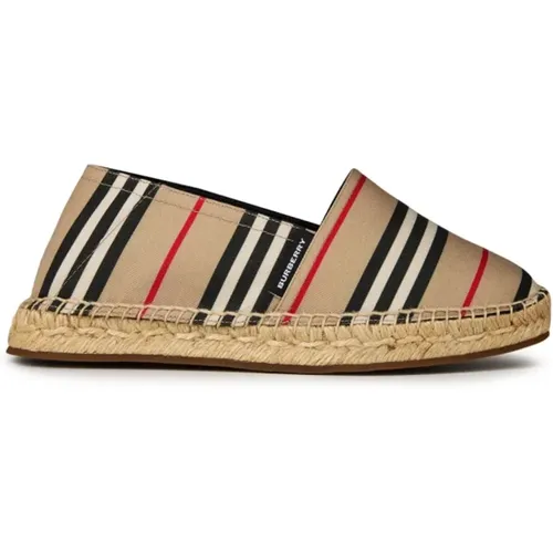 Espadrilles, female, , Size: 7 US Icon Striped Espadrilles - Burberry - Modalova