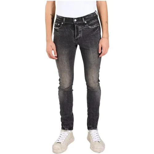 Frayed Skinny Jeans , male, Sizes: W32, W33, W38, W30, W36, W31 - Purple Brand - Modalova