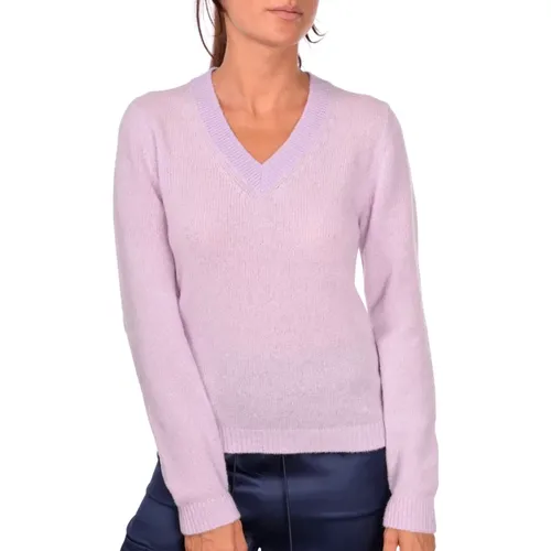 Rosa Bouclè Pullover , Damen, Größe: M - Gran Sasso - Modalova