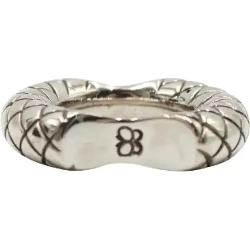 Pre-owned Jewellery, female, , Size: ONE SIZE Pre-owned Silver rings - Bottega Veneta Vintage - Modalova