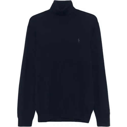 Turtlenecks, male, , Size: 2XL Wool Knit Sweater - Polo Ralph Lauren - Modalova