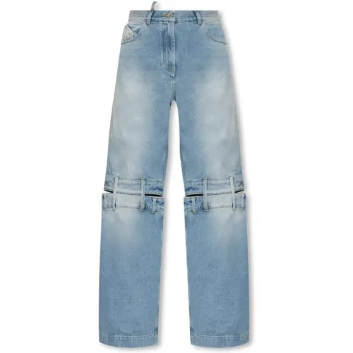 Jeans mit gespaltenen Beinen , Damen, Größe: W25 - The Attico - Modalova