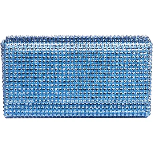 Clutches, female, , Size: ONE SIZE Clutch - Amina Muaddi - Modalova