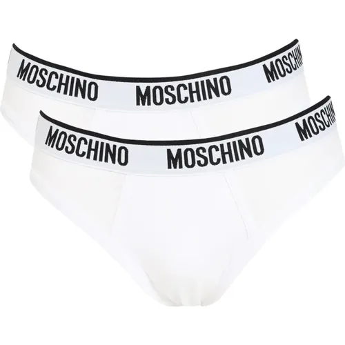 Bottoms, male, , Size: M Elastic Band Underwear Set - Moschino - Modalova